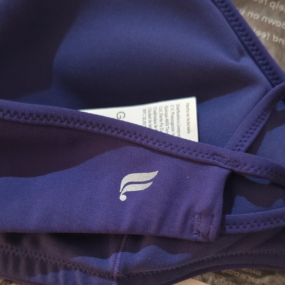 Fabletics PureLuxe Strappy Low Impact Sports Bra - Nightfall - Picture 8 of 8
